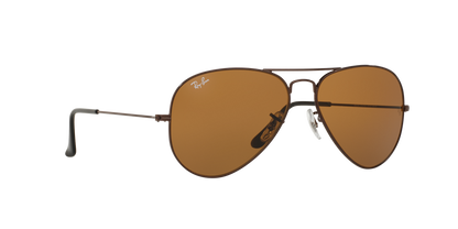 Ray-Ban Aviator Classic 0RB3025I R1072 Brown Metal Sunglasses