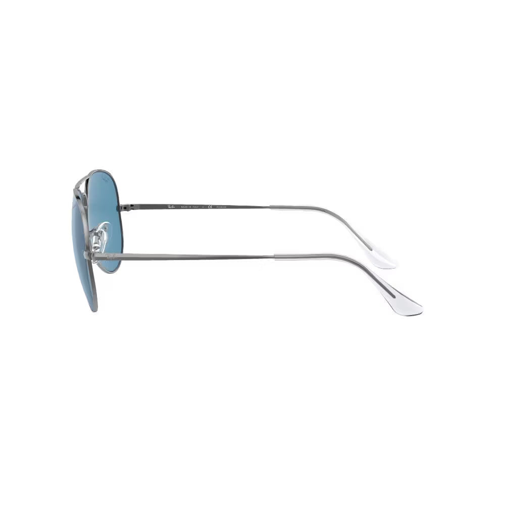 Ray-Ban 0RB3689 004/S2 58 Polarized Aviator Sunglasses – Ice Blue 57mm