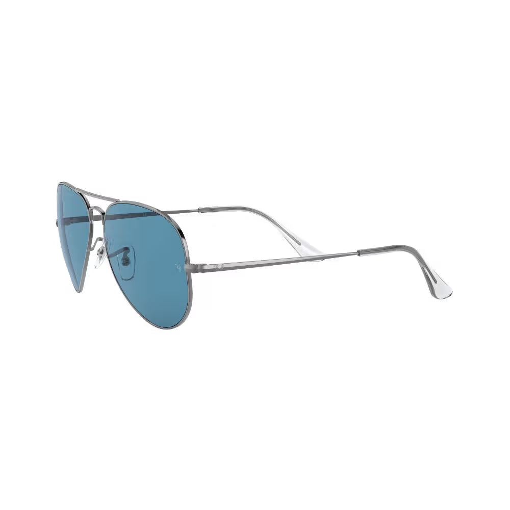 Ray-Ban 0RB3689 004/S2 58 Polarized Aviator Sunglasses – Ice Blue 57mm