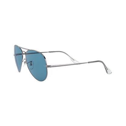 Ray-Ban 0RB3689 004/S2 58 Polarized Aviator Sunglasses – Ice Blue 57mm
