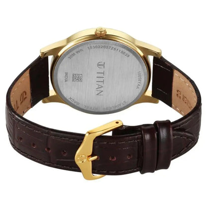 Titan Karishma Festive 3-0 Mahogany Brown Dial Analog Men's Watch 10058YL01
