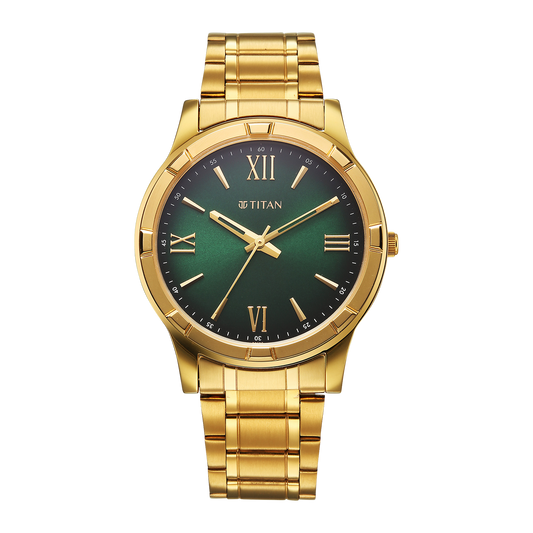 Titan Karishma Festive 3-0 Analog Astrological Watch For Men 10058YM04