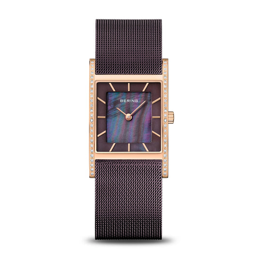 Bering Classic Brown Dial Analog Watch For Women 10426-262-S