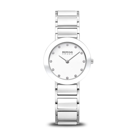Bering Ceramic polished silver Dial Analog Women Watch 11429-754