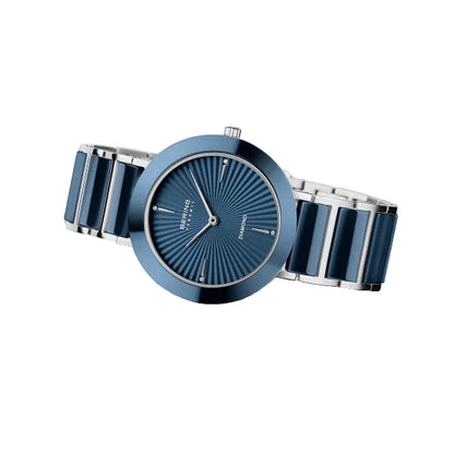 Bering Ceramic Blue Dial Analog Watch For Women’s – 11435-707