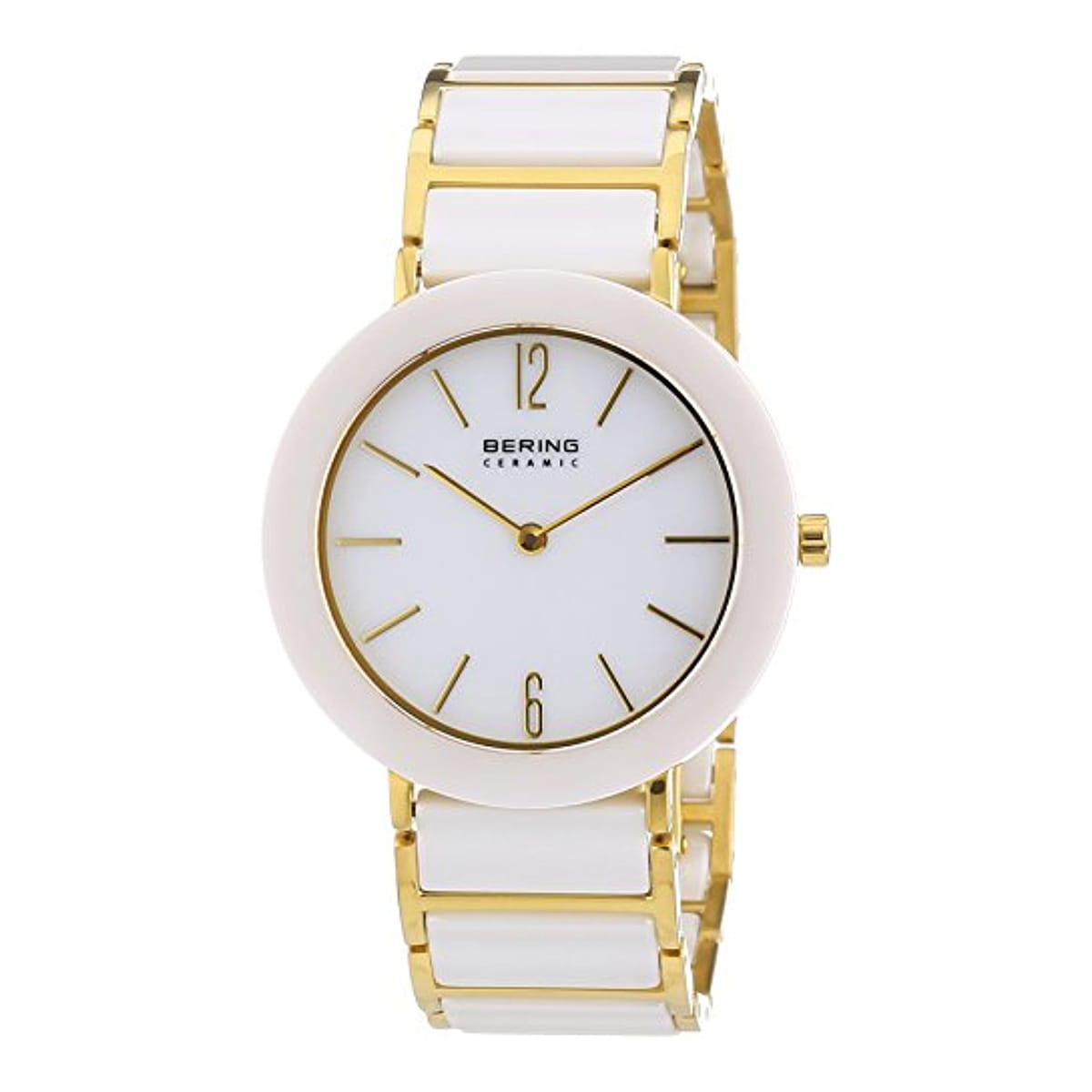 Bering Ceramic Quartz White Dial Analog Women’s Watch – 11435-758