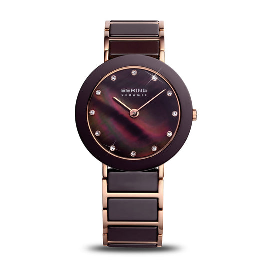 Bering Ceramic Mother of Pearl Dial Analog Women Watch 11435-765