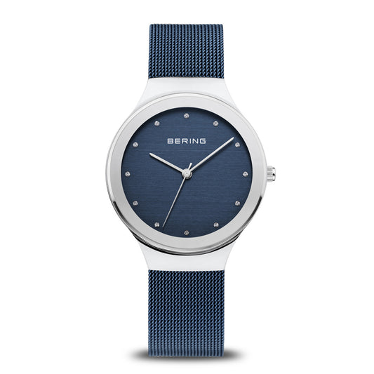 Bering Classic Quartz Blue Dial Analog Women's Watch 12934-307