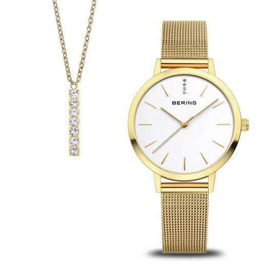 Bering Classic Silver Dial Analog Watch For Women's 13434-334-GWP