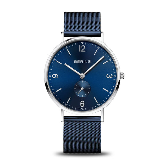 Bering Classic Blue Dial Analog Stainless Steel Women's Watch 14040-307