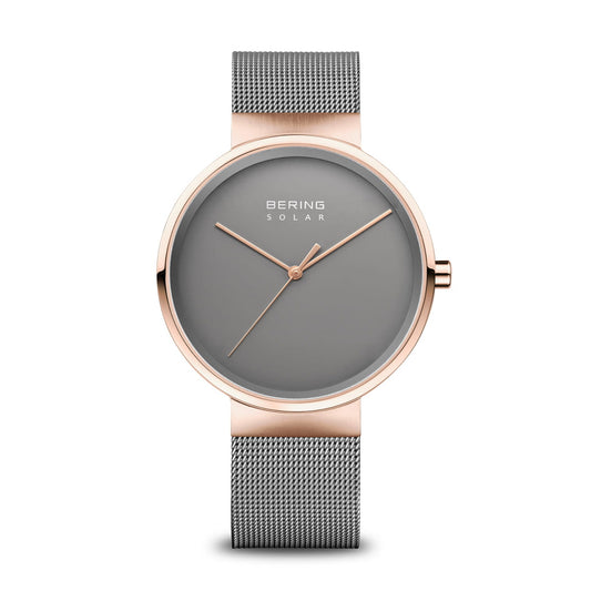 Bering Grey Dial Analog Stainless Steel Watch For Men 14339-369