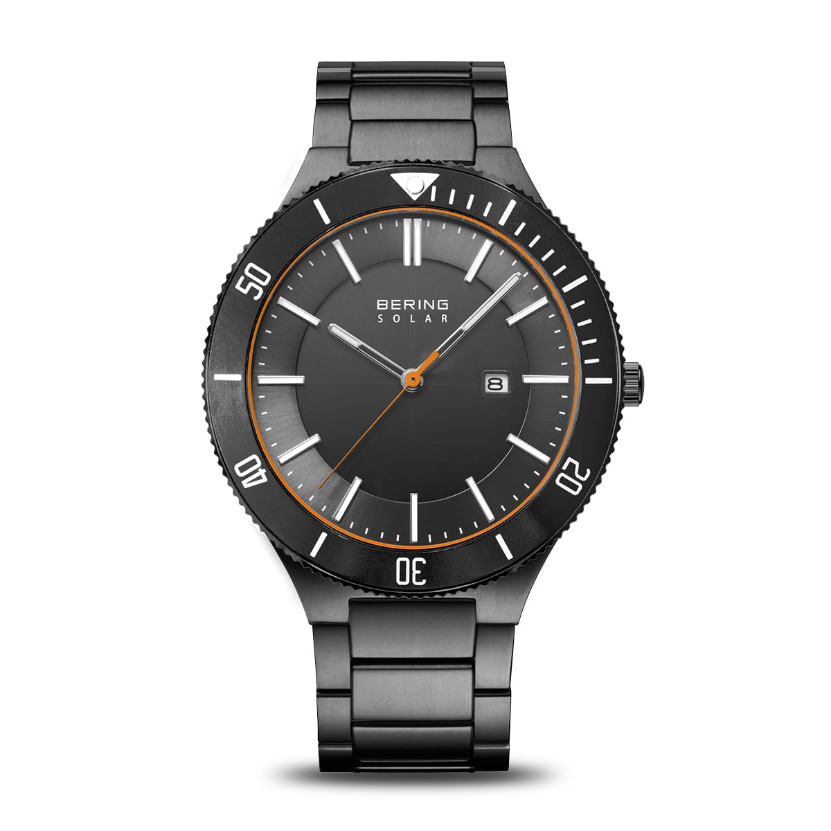 Bering Solar Grey Dial Analog Watch For Women 14443-779