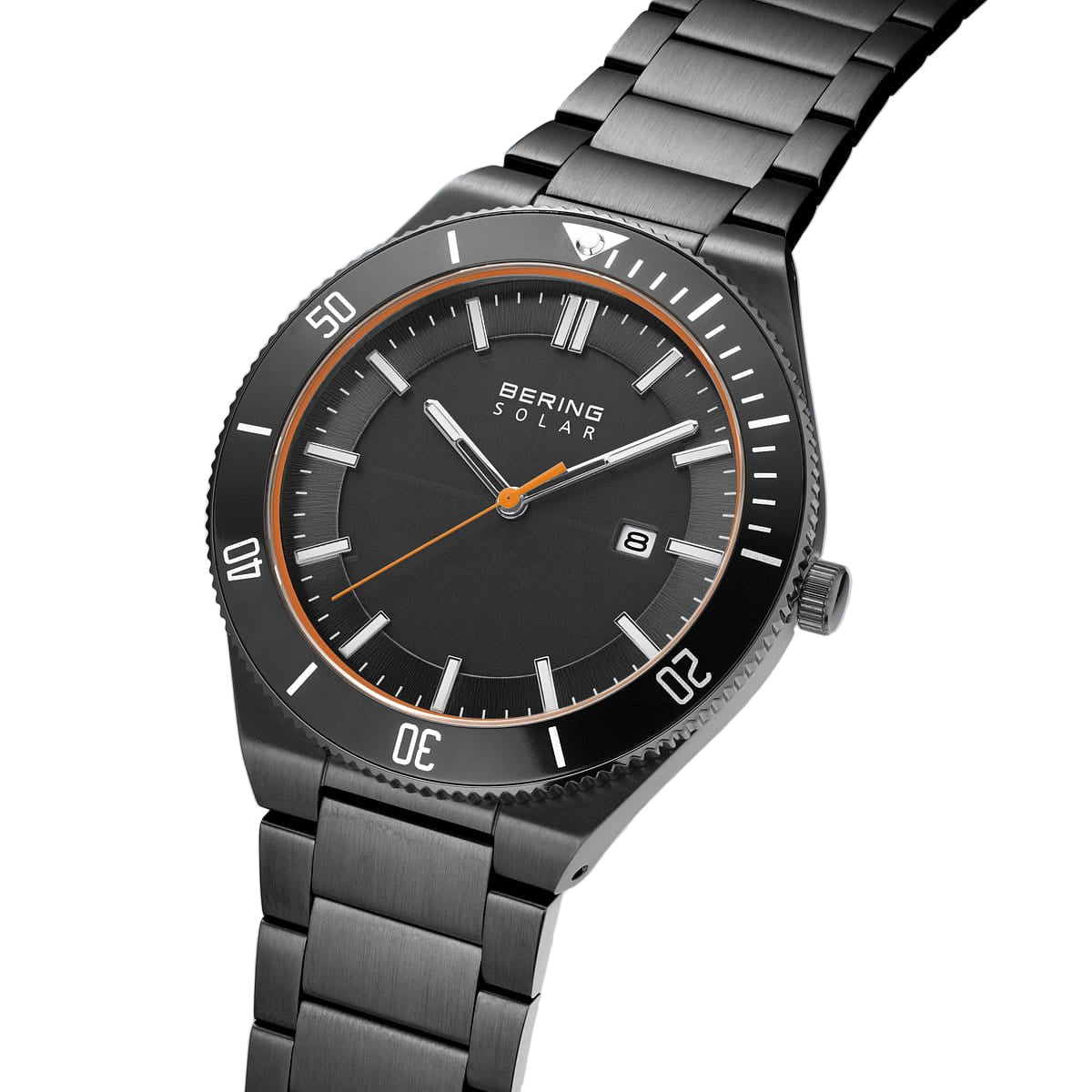 Bering Solar Grey Dial Analog Watch For Women 14443-779