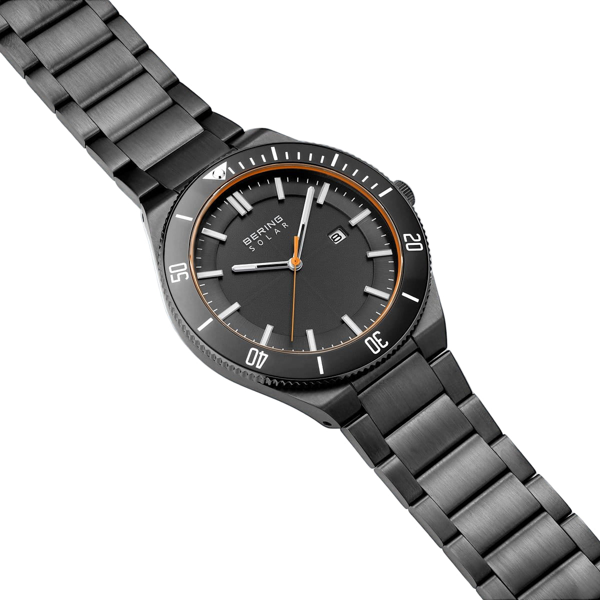 Bering Solar Grey Dial Analog Watch For Women 14443-779