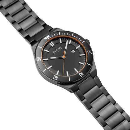 Bering Solar Grey Dial Analog Watch For Women 14443-779
