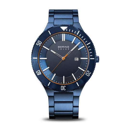 Bering Solar Blue Dial Analog Watch For Women 14443-797