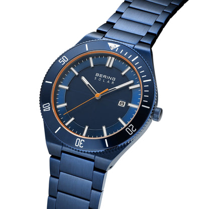 Bering Solar Blue Dial Analog Watch For Women 14443-797