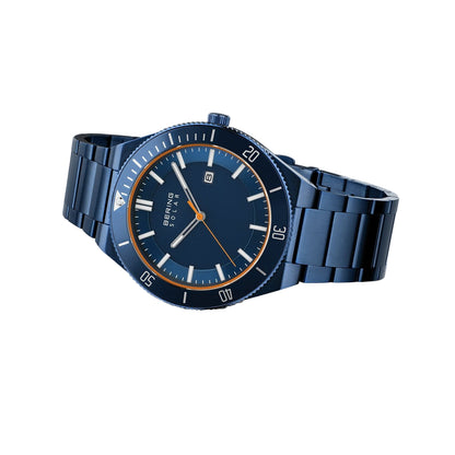 Bering Solar Blue Dial Analog Watch For Women 14443-797