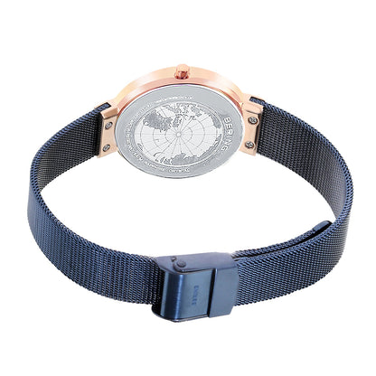 Bering Classic Blue Dial Analog Stainless Steel Women Watch 14531-367