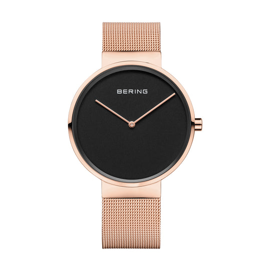 Bering Classic Black Dial Analog Stainless Steel Women Watch 14539-362