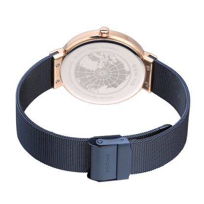 Bering Classic Blue Dial Analog Women Watch 14539-367