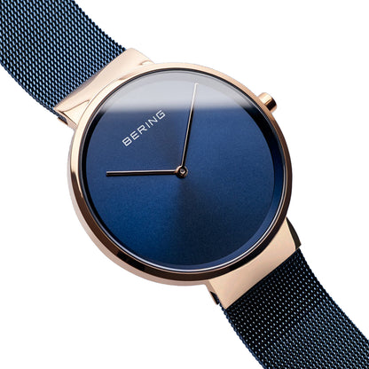 Bering Classic Blue Dial Analog Women Watch 14539-367