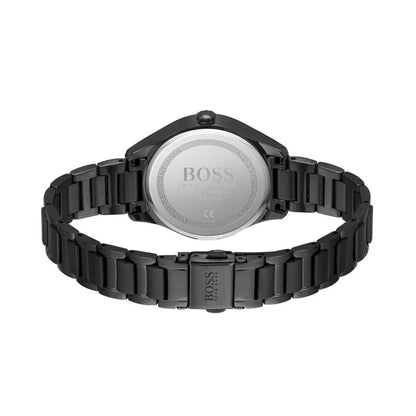 1502605 HUGO BOSS | Grand Course 38m Round Black Dial Watch (Women)