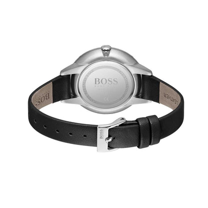 1502609 HUGO BOSS | Symphony Black Dial Leather Analog Watch (Women)