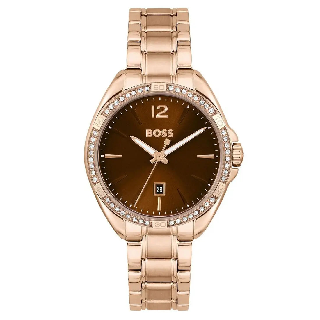 1502621 HUGO BOSS | Felina 32m Round Bronze Dial Watch (Women)