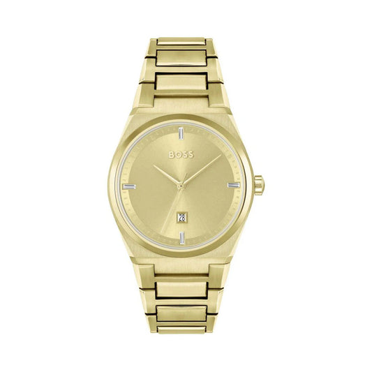 1502672 HUGO BOSS | Steer 36mm Round Gold Dial Watch (Women)