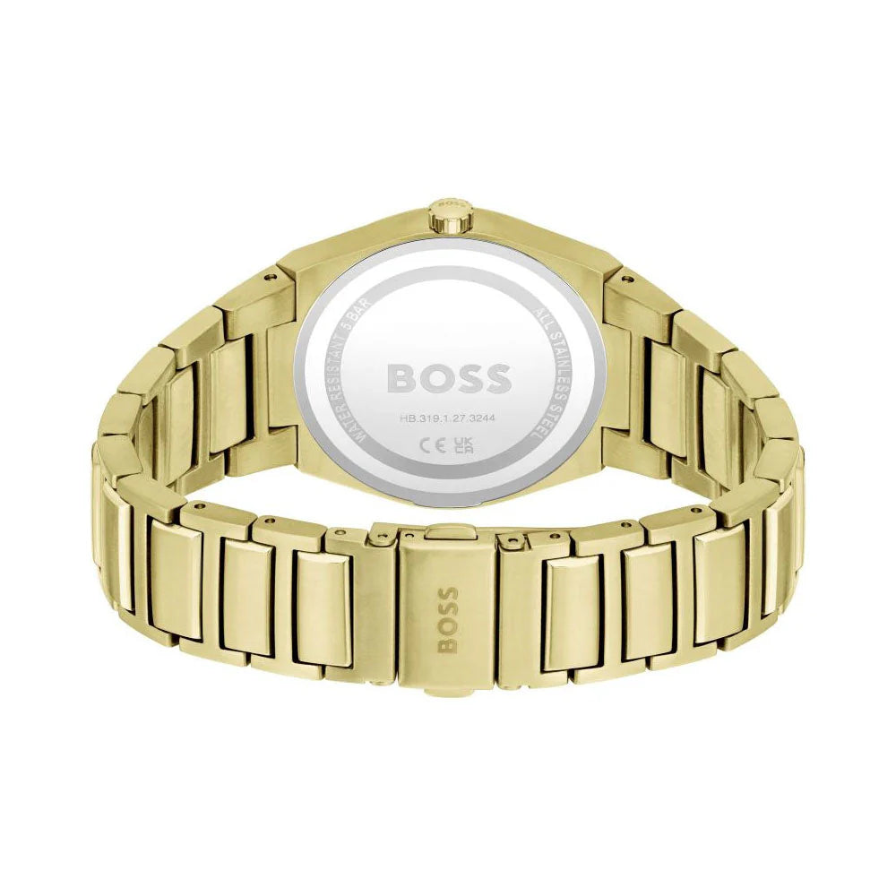 1502672 HUGO BOSS | Steer 36mm Round Gold Dial Watch (Women)