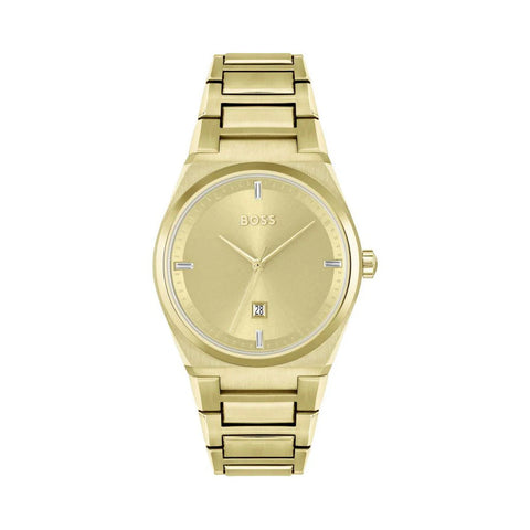 1502672 HUGO BOSS | Steer 36mm Round Gold Dial Watch (Women) - Buy Now at Sai Creations Watches