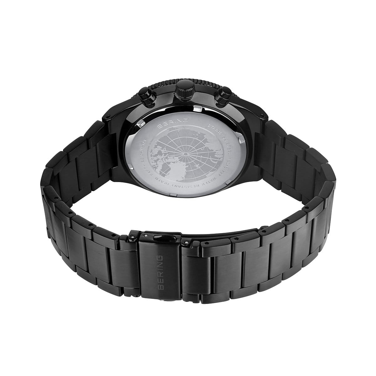 Bering Classic Blue Dial Chronograph Watch For Men 15043-727