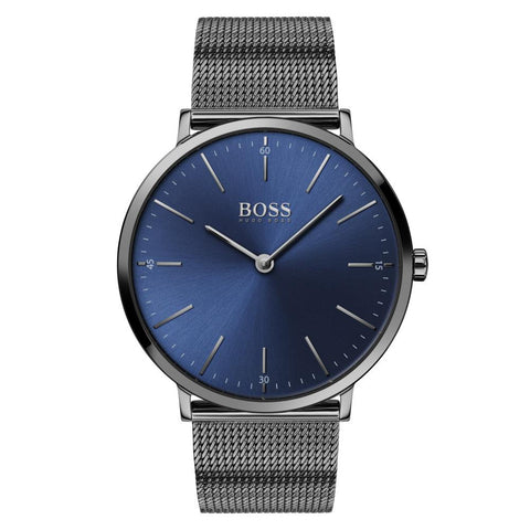 1513734 HUGO BOSS Horizon 40mm Round Blue Dial Watch Men Sai Creations Watches