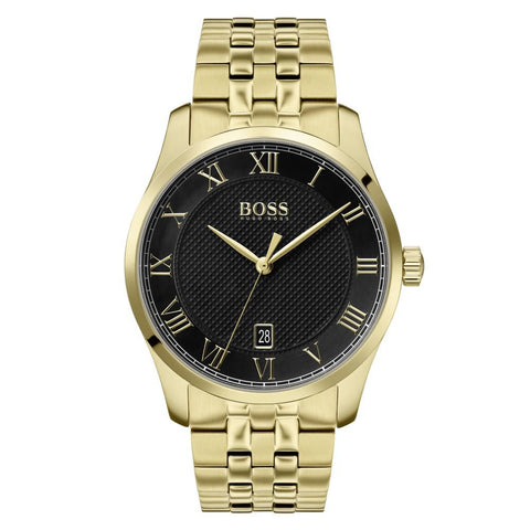 1513739 HUGO BOSS | Master Round Black Dial Watch (Men) - Buy Now at Sai Creations Watches