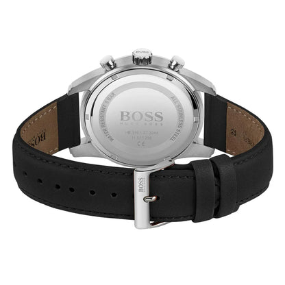 1513782 HUGO BOSS | Chronograph 44mm Round Black Dial Watch (Men)