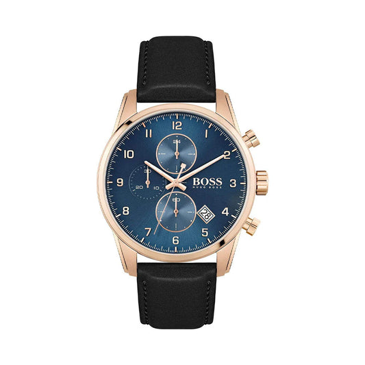 1513783 HUGO BOSS | Skymaster Chrono Round Blue Dial Watch (Men)