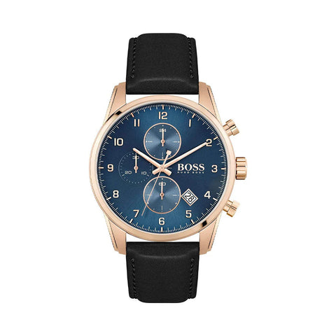 1513783 HUGO BOSS | Skymaster Chrono Round Blue Dial Watch (Men) - Buy Now at Sai Creations Watches