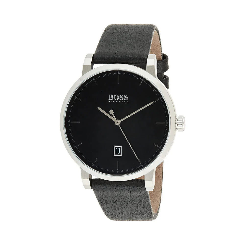 1513790 HUGO BOSS | Analog 42mm Black Dial Watch (Men)