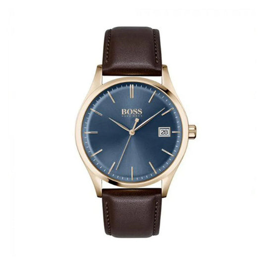 1513832 HUGO BOSS | Commissioner 42mm Round Blue Dial Watch (Men)