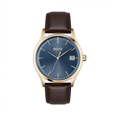 1513832 HUGO BOSS | Commissioner 42mm Round Blue Dial Watch (Men) - Buy Now at Sai Creations Watches