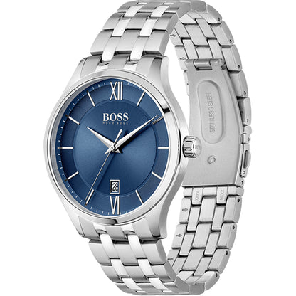 1513895 HUGO BOSS | Elite 41mm Round Blue Dial Watch (Men)