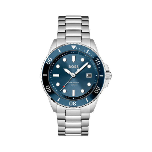 1513916 HUGO BOSS | Ace 43mm Round Blue Dial Watch (Men)