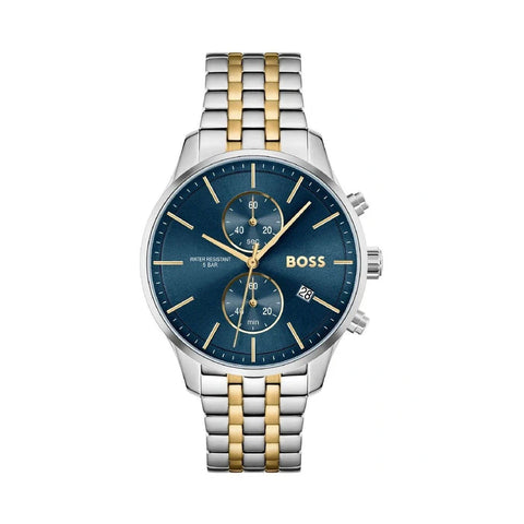 1513976 HUGO BOSS | Associate Round Blue Dial Watch (Men) - Buy Now at Sai Creations Watches