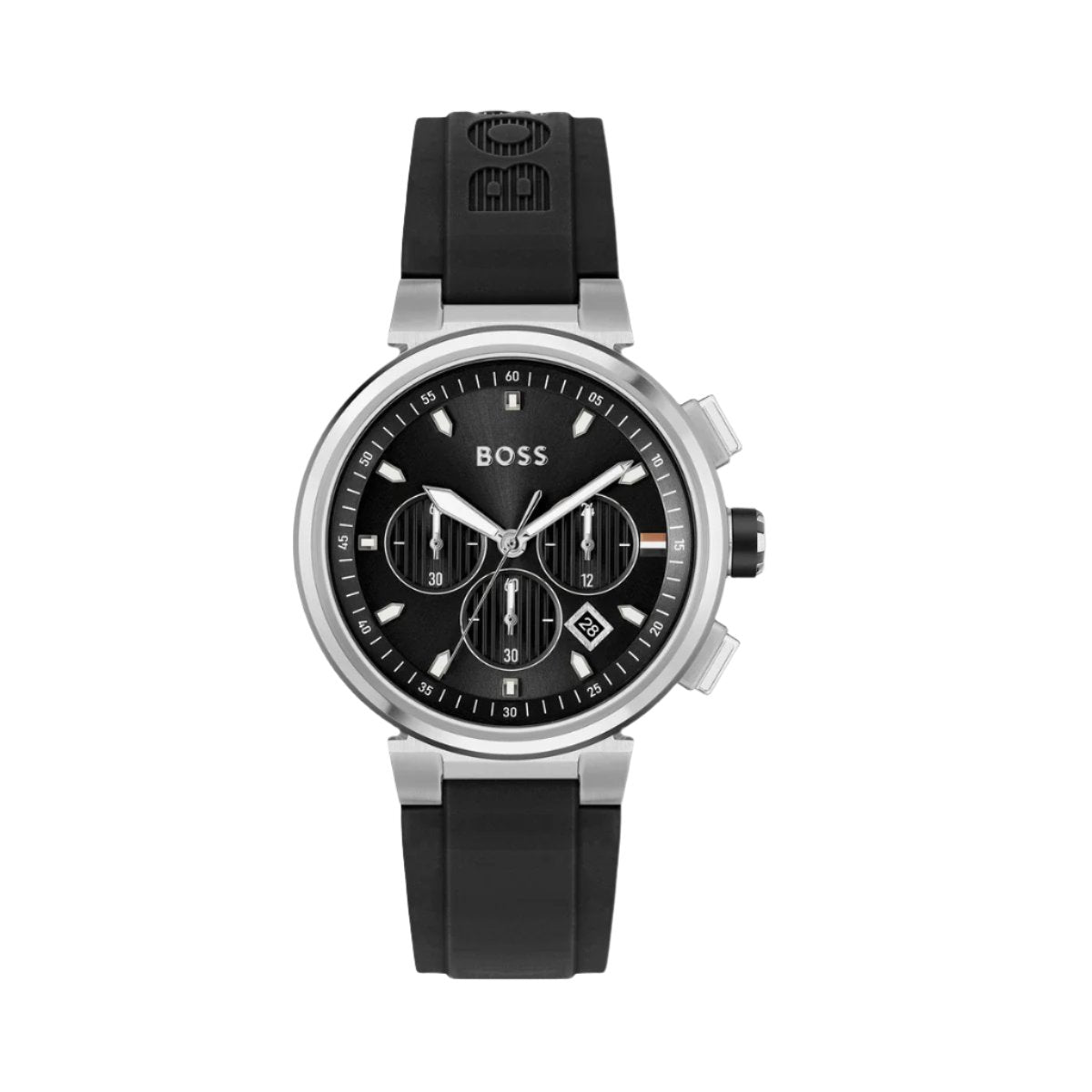 1513997 HUGO BOSS | Chrono 44mm Round Black Dial Watch (Men)