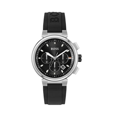 1513997 HUGO BOSS | Chrono 44mm Round Black Dial Watch (Men) - Buy Now at Sai Creations Watches