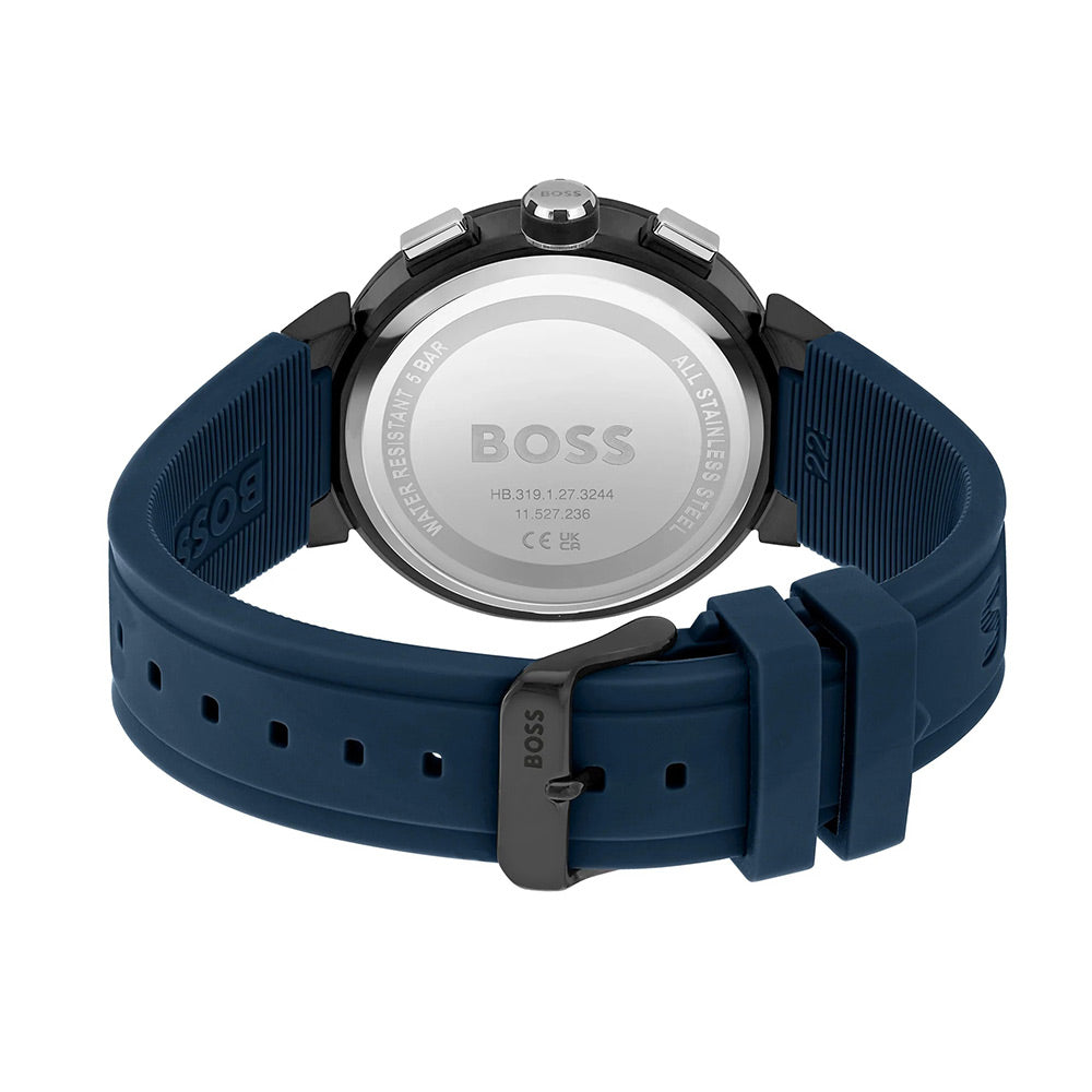 1513998 HUGO BOSS | Chronograph 44mm Round Blue Dial Watch (Men)