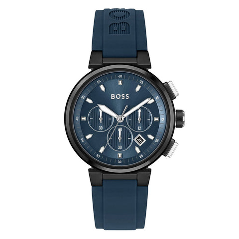 1513998 HUGO BOSS | Chronograph 44mm Round Blue Dial Watch (Men) - Buy Now at Sai Creations Watches