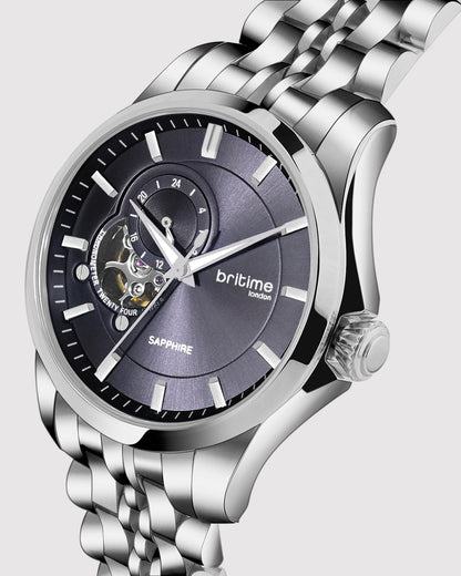 Britime Crimson Automatic Blue Dial Multifunction Automatic Men's Watch -166-M10501
