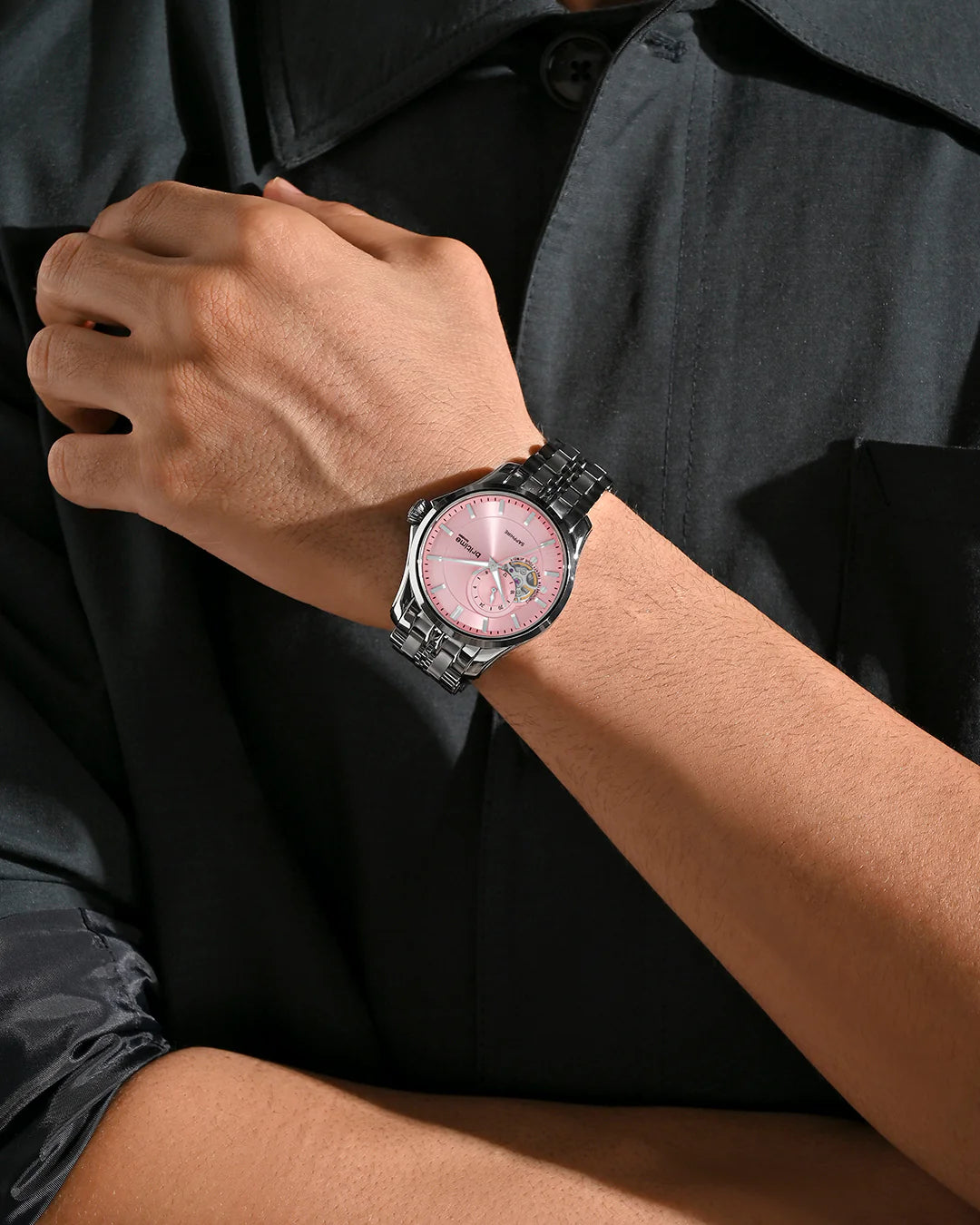 Britime Crimson pink Dial Multifunction Automatic Men's Watch - 166-M11001